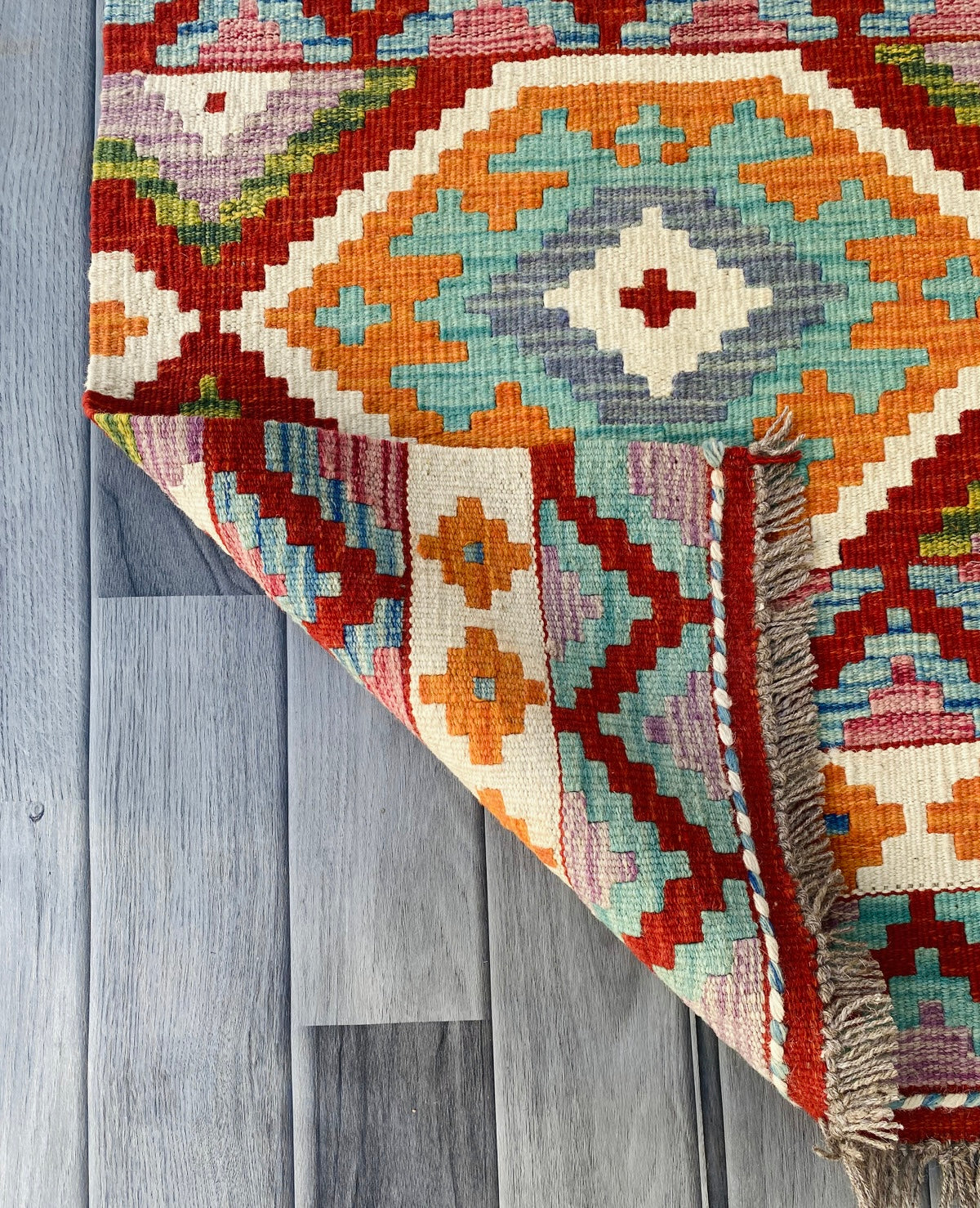 Handmade Afghan Chobi Kilim Rug 85 CM x 60 CM ( SS # 27 ).