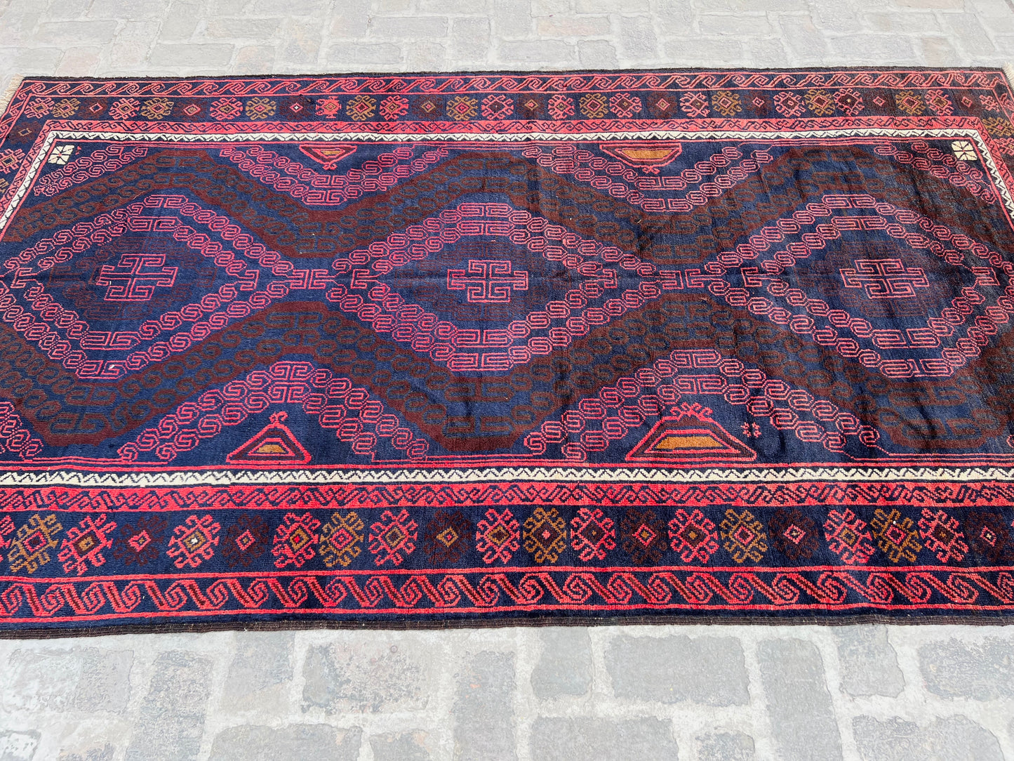 Handmade Afghan Traditional Balochi Rug 299 CM x 170 CM KB#12508