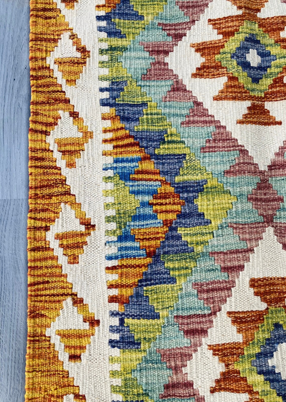 Handmade Afghan Chobi Kilim Rug 90 CM x 60 CM ( SS # 25 ).