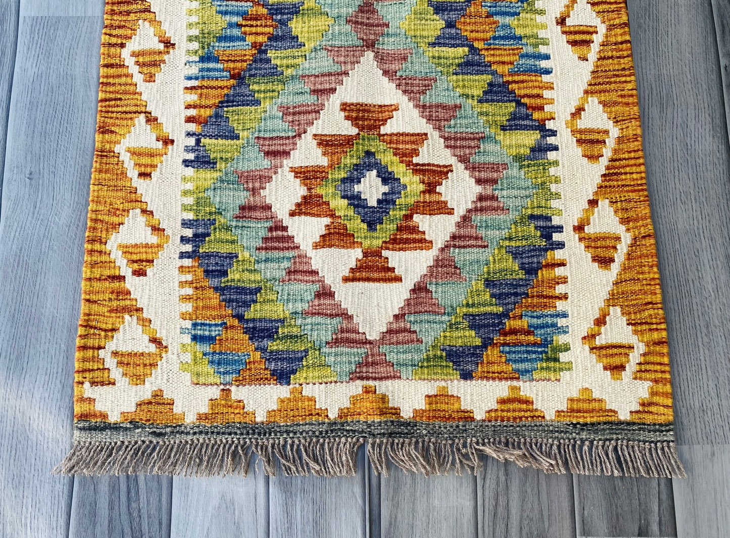 Handmade Afghan Chobi Kilim Rug 90 CM x 60 CM ( SS # 25 ).