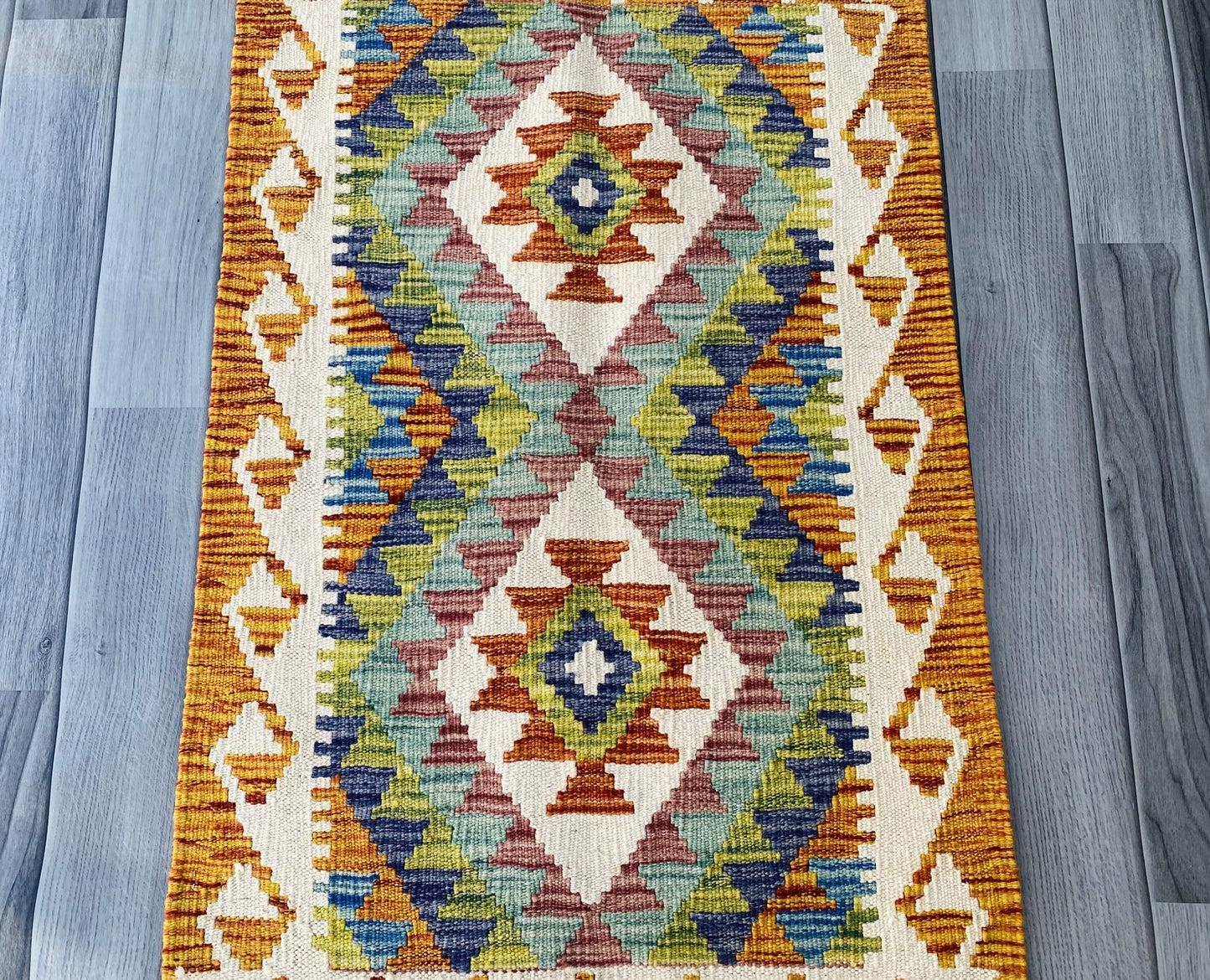 Handmade Afghan Chobi Kilim Rug 90 CM x 60 CM ( SS # 25 ).