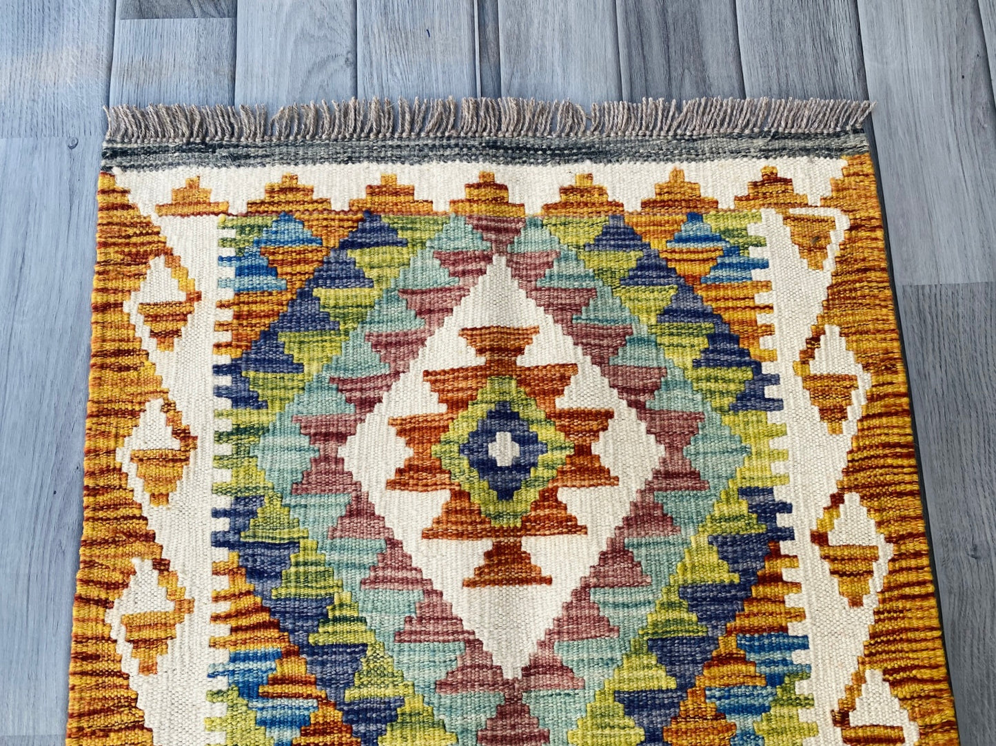 Handmade Afghan Chobi Kilim Rug 90 CM x 60 CM ( SS # 25 ).
