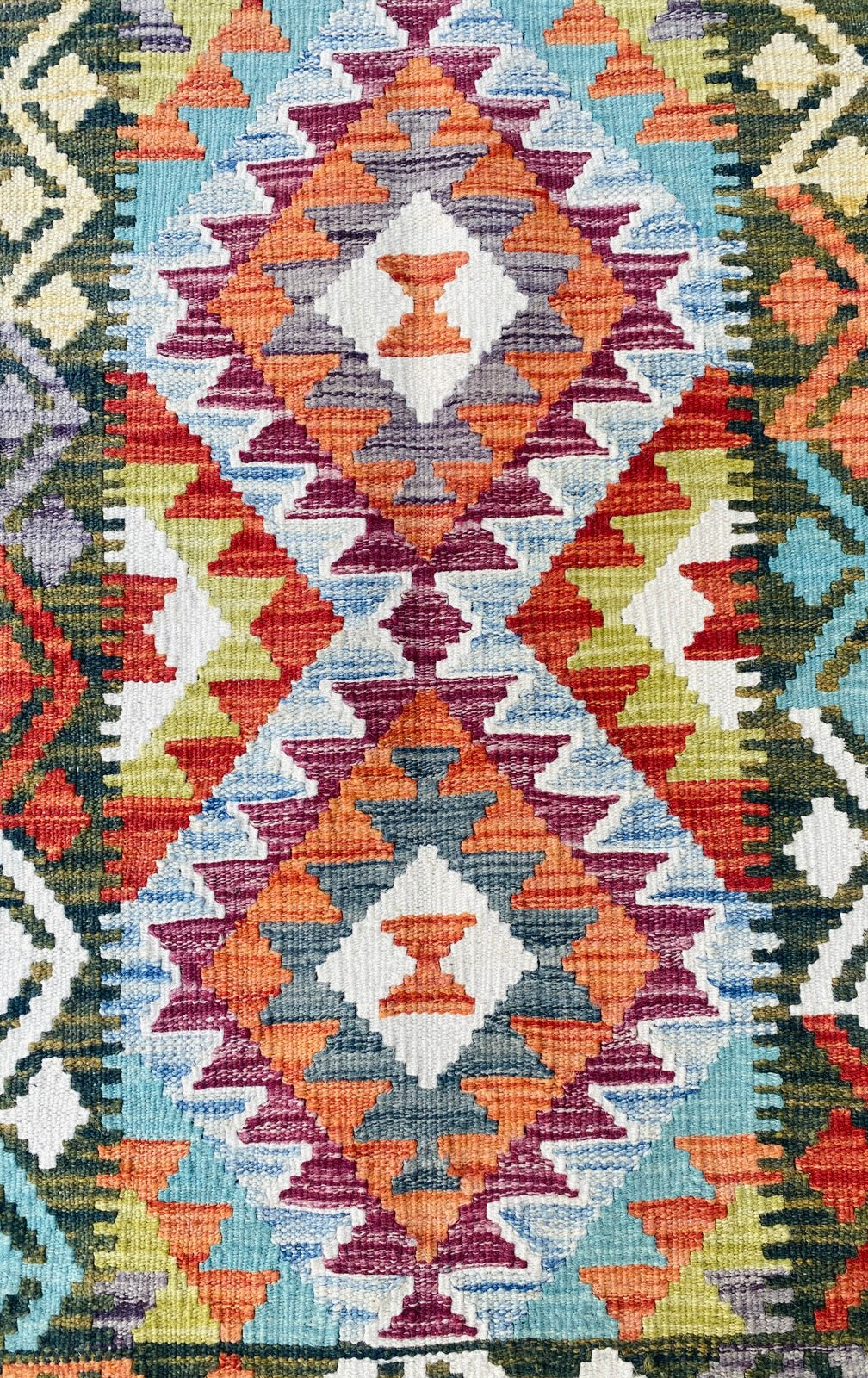 Handmade Afghan Chobi Kilim Rug 90 CM x 60 CM ( SS # 24 ).