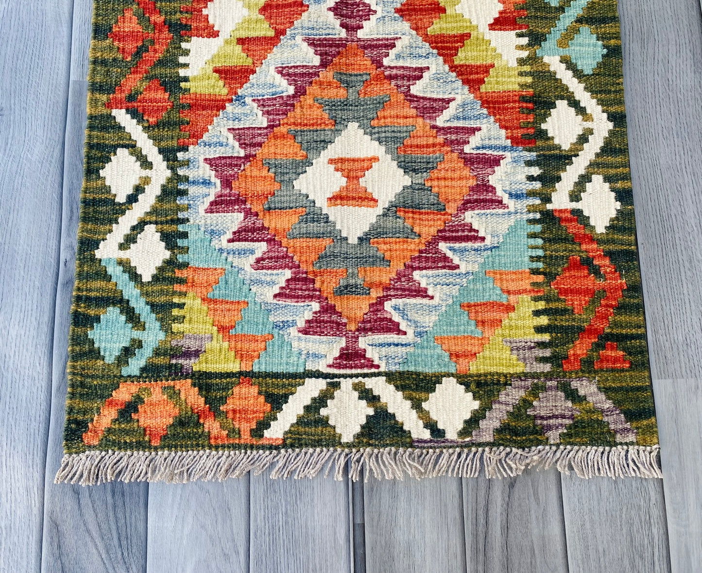 Handmade Afghan Chobi Kilim Rug 90 CM x 60 CM ( SS # 24 ).