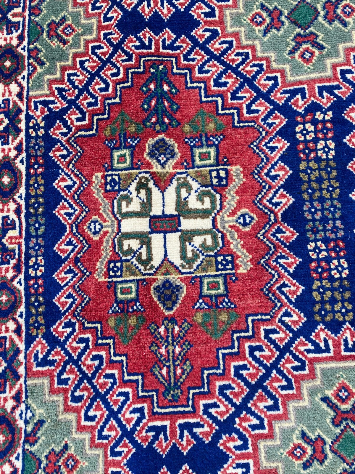 Handmade Afghan Traditional Samarkand Rug 206 CM x 154 CM (SS# 32)