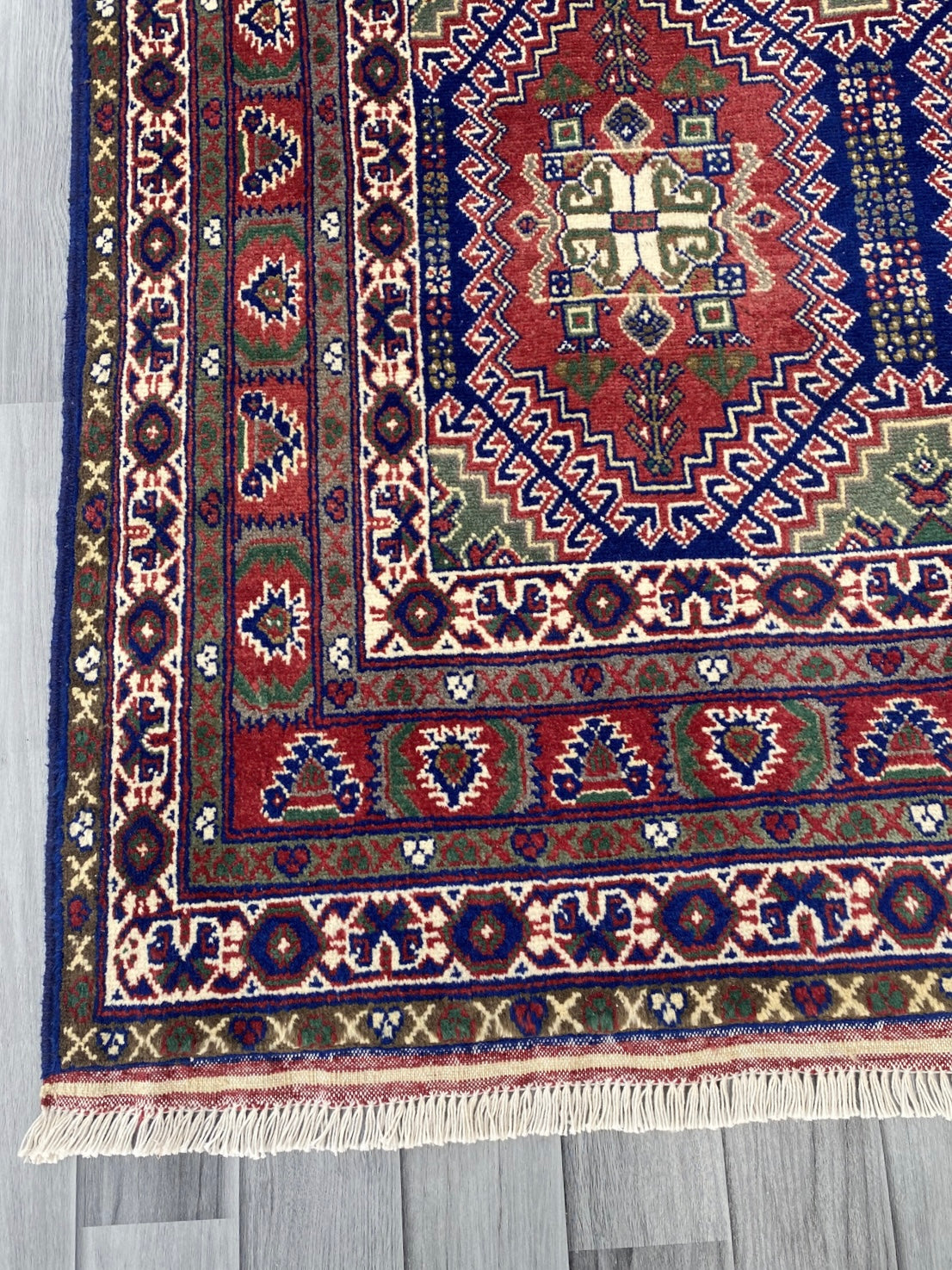 Handmade Afghan Traditional Samarkand Rug 206 CM x 154 CM (SS# 32)