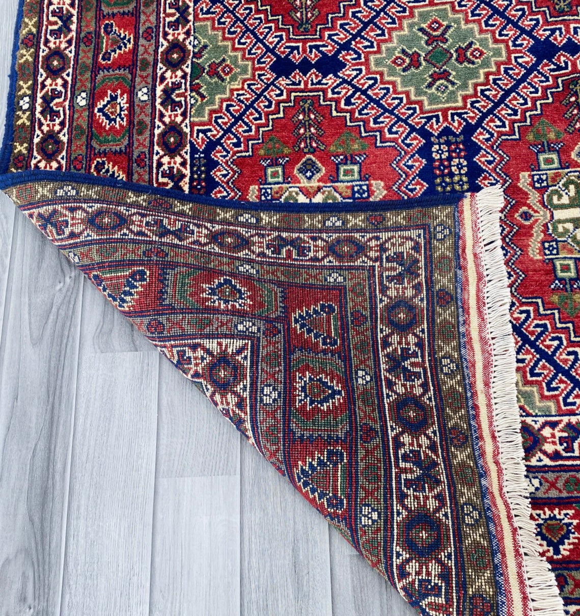Handmade Afghan Traditional Samarkand Rug 206 CM x 154 CM (SS# 32)