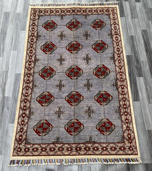 Hand Knotted Chobi Wool Rug | 196 CM x 148 CM SK#352