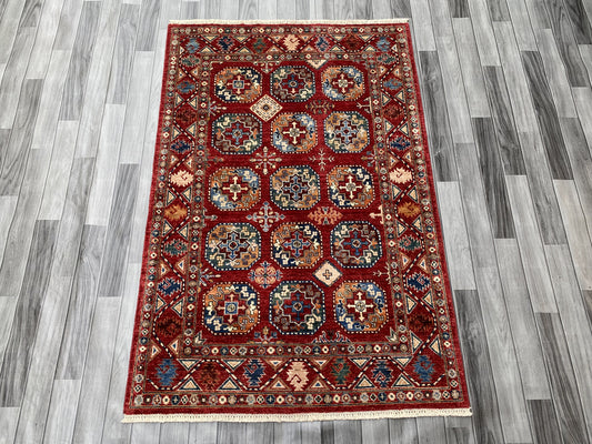 Hand Knotted Chobi Wool Rug | 179 CM x 122 CM SK#353