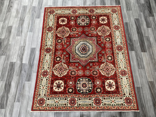 Hand Knotted Chobi Wool Rug | 191 CM x 150 CM SK#354