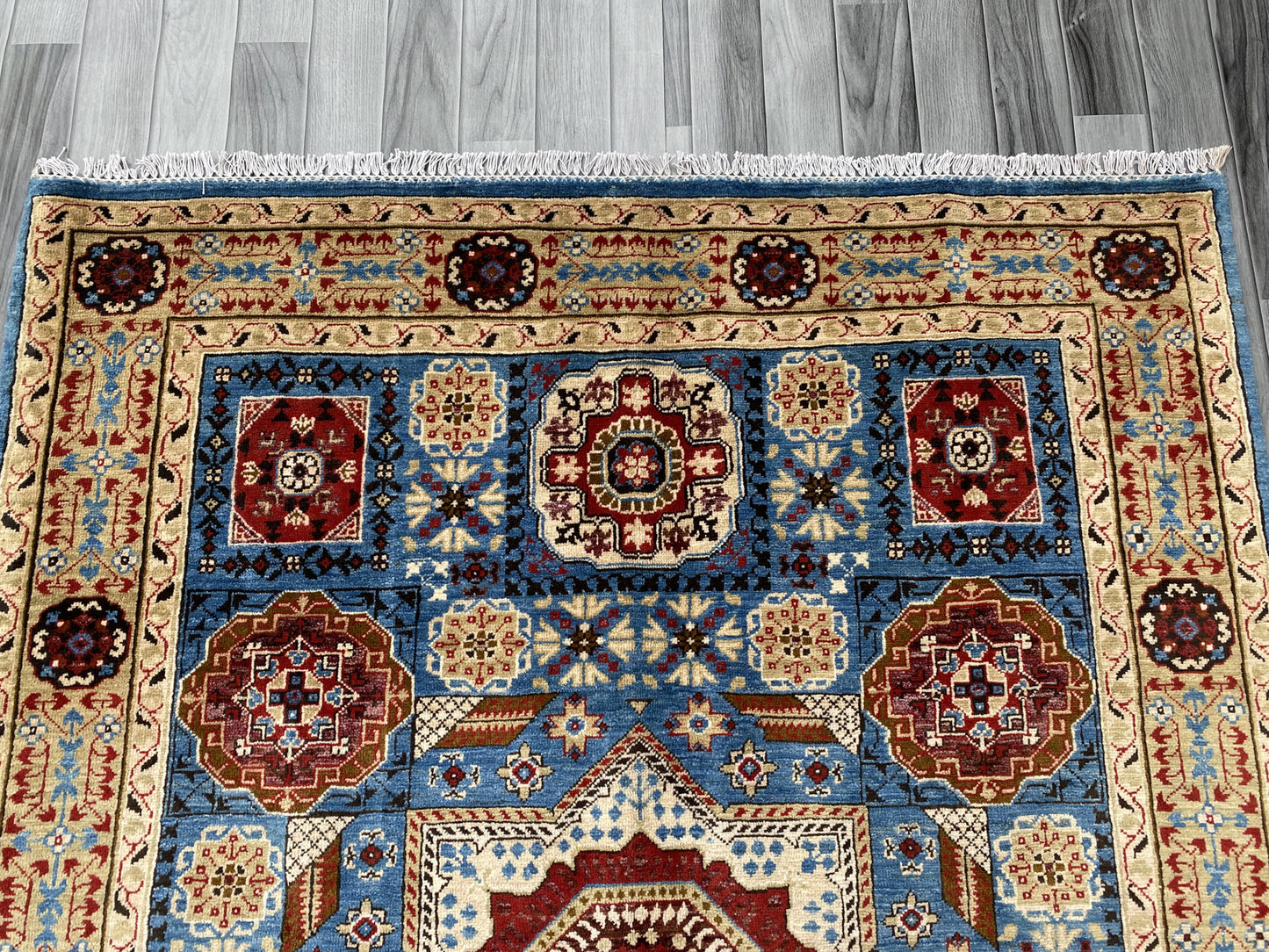 Hand Knotted Chobi Wool Rug | 193 CM x 150 CM SK#355
