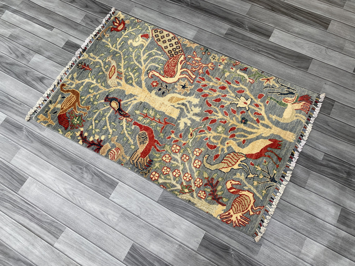 Hand knotted Chobi Pictorial Rug | 127 CM x 81 CM SK#356