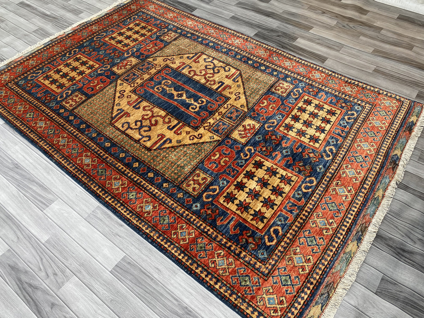 Hand Knotted Chobi Wool Rug | 243 CM x 165 CM SK#357