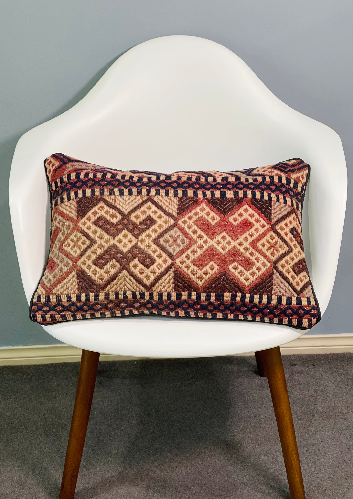 Afghan Kilim Cushion Cover ( 50CM X 35 CM ) AF # 284