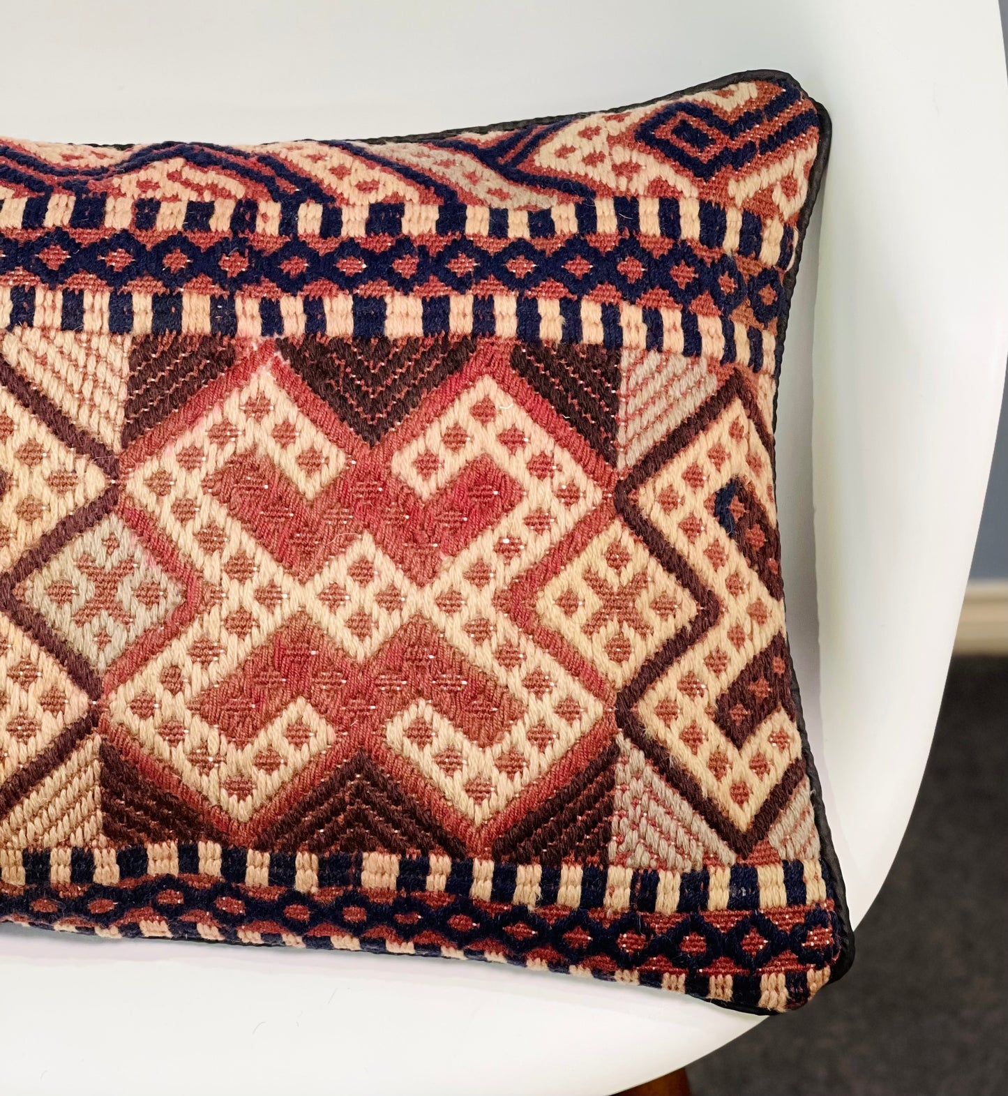 Afghan Kilim Cushion Cover ( 50CM X 35 CM ) AF # 284