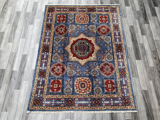 Hand Knotted Chobi Wool Rug | 199 CM x 148 CM SK#372