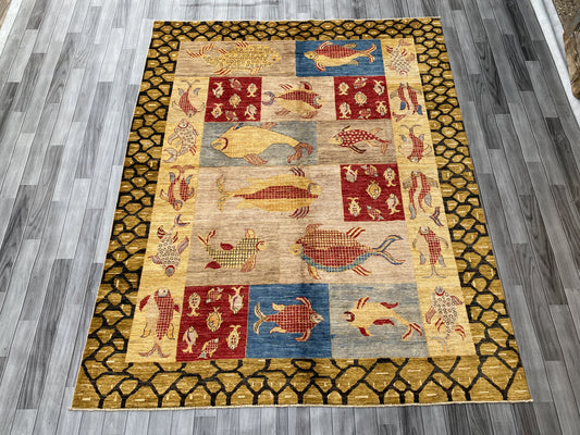 Hand Knotted Chobi Wool Rug | 246 CM x 200 CM SK#377