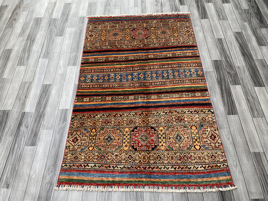 Hand Knotted Chobi Wool Rug | 179 CM x 115 CM SK#381