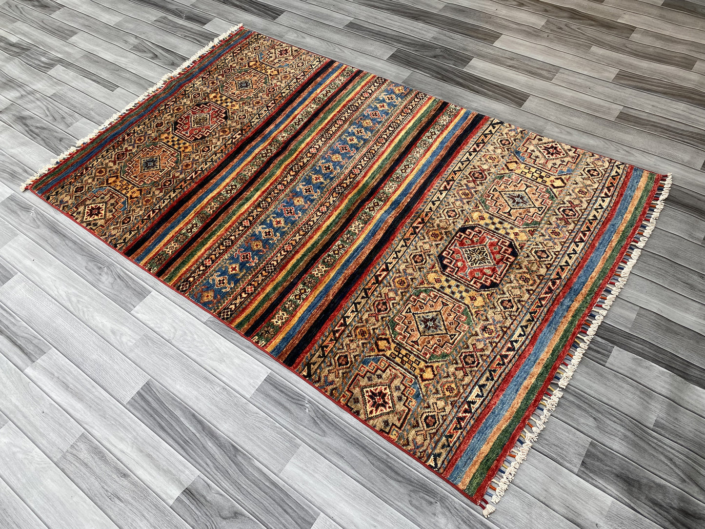 Hand Knotted Chobi Wool Rug | 179 CM x 115 CM SK#381