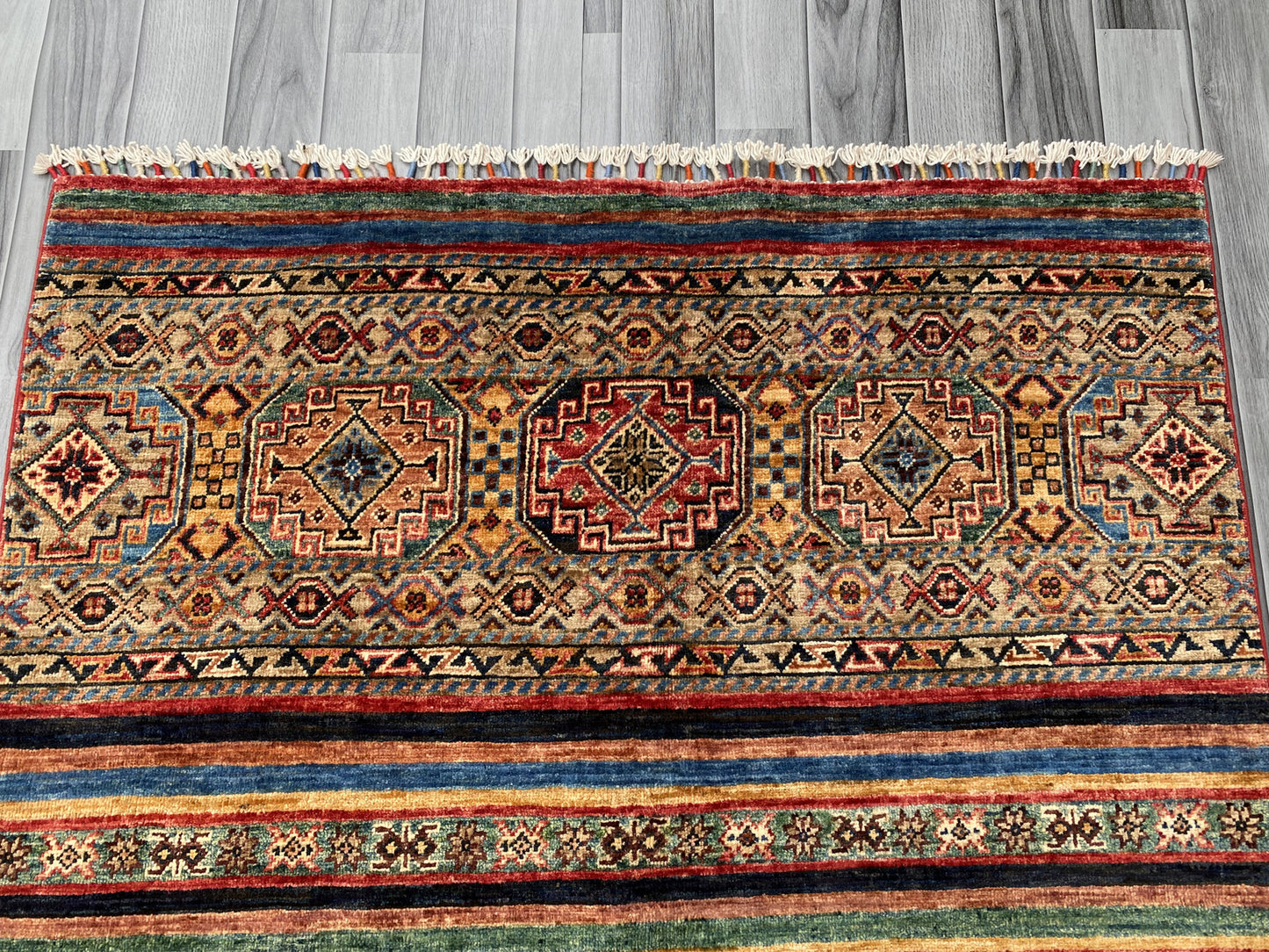 Hand Knotted Chobi Wool Rug | 179 CM x 115 CM SK#381