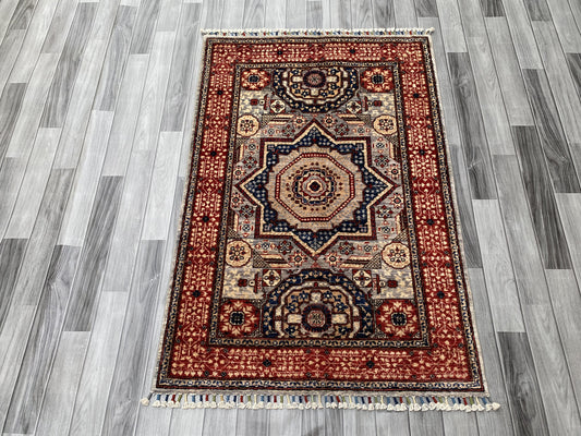 Hand Knotted Chobi Wool Rug | 148 CM x 101 CM SK#382