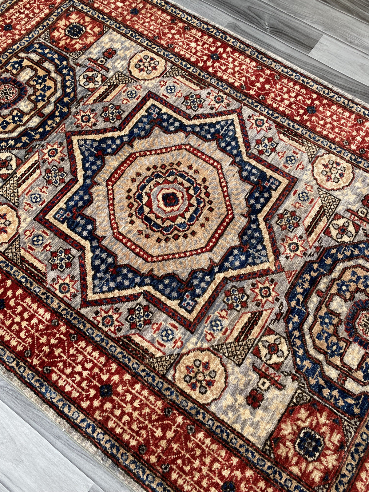 Hand Knotted Chobi Wool Rug | 148 CM x 101 CM SK#382