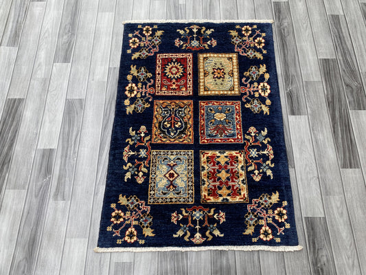Hand Knotted Chobi Wool Rug | 115 CM x 80 CM SK#383