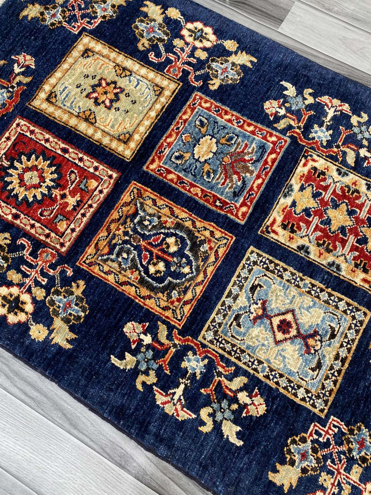 Hand Knotted Chobi Wool Rug | 115 CM x 80 CM SK#383