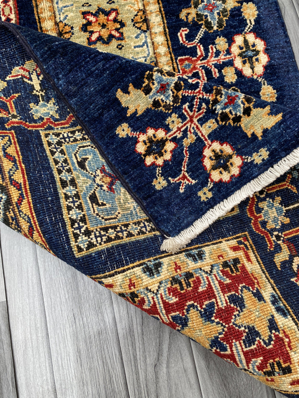 Hand Knotted Chobi Wool Rug | 115 CM x 80 CM SK#383