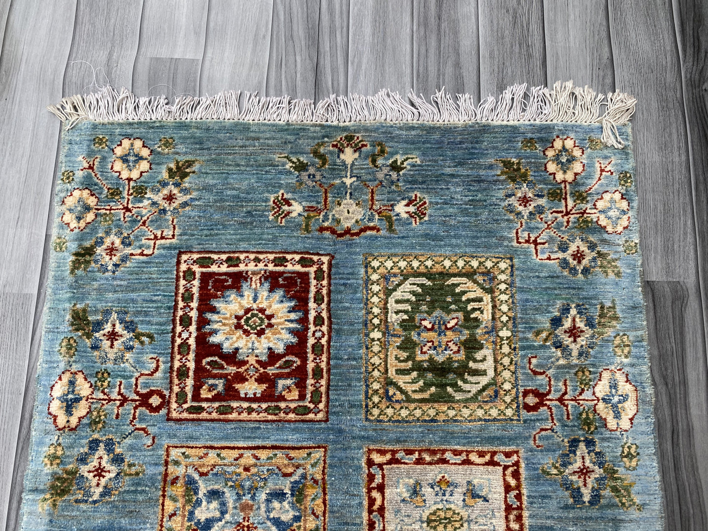 Hand Knotted Chobi Wool Rug | 114 CM x 79 CM SK#384