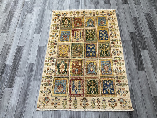 Hand Knotted Chobi Wool Rug | 148 CM x 103 CM SK#385