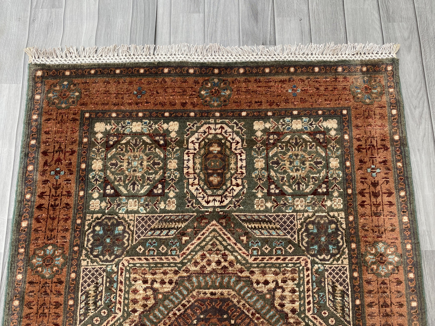 Hand Knotted Chobi Wool Rug | 145 CM x 100 CM SK#387
