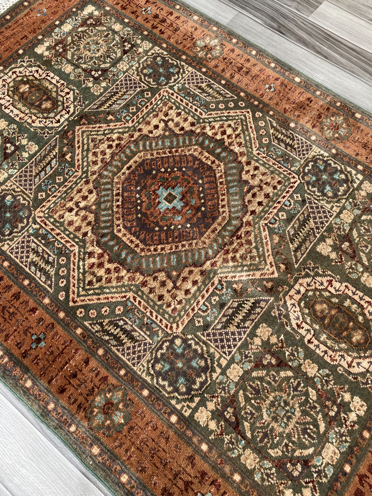 Hand Knotted Chobi Wool Rug | 145 CM x 100 CM SK#387