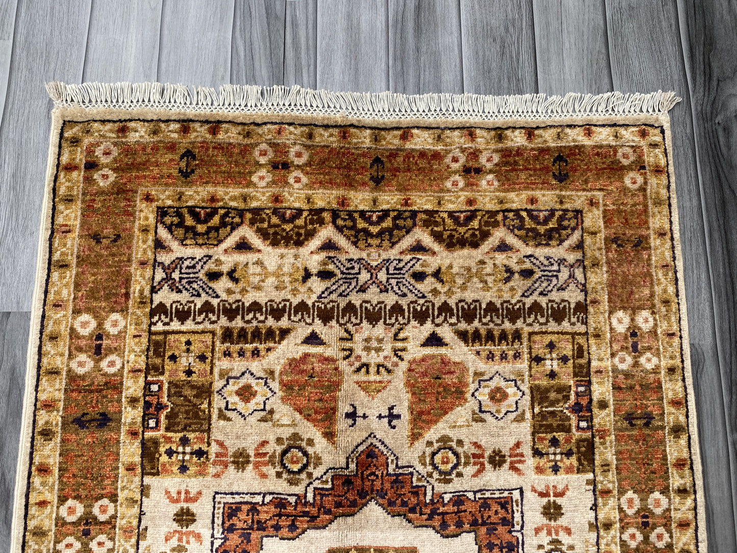 Hand Knotted Chobi Wool Rug | 118 CM x 80 CM SK#388