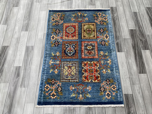Hand Knotted Chobi Wool Rug | 123 CM x 83 CM SK#390