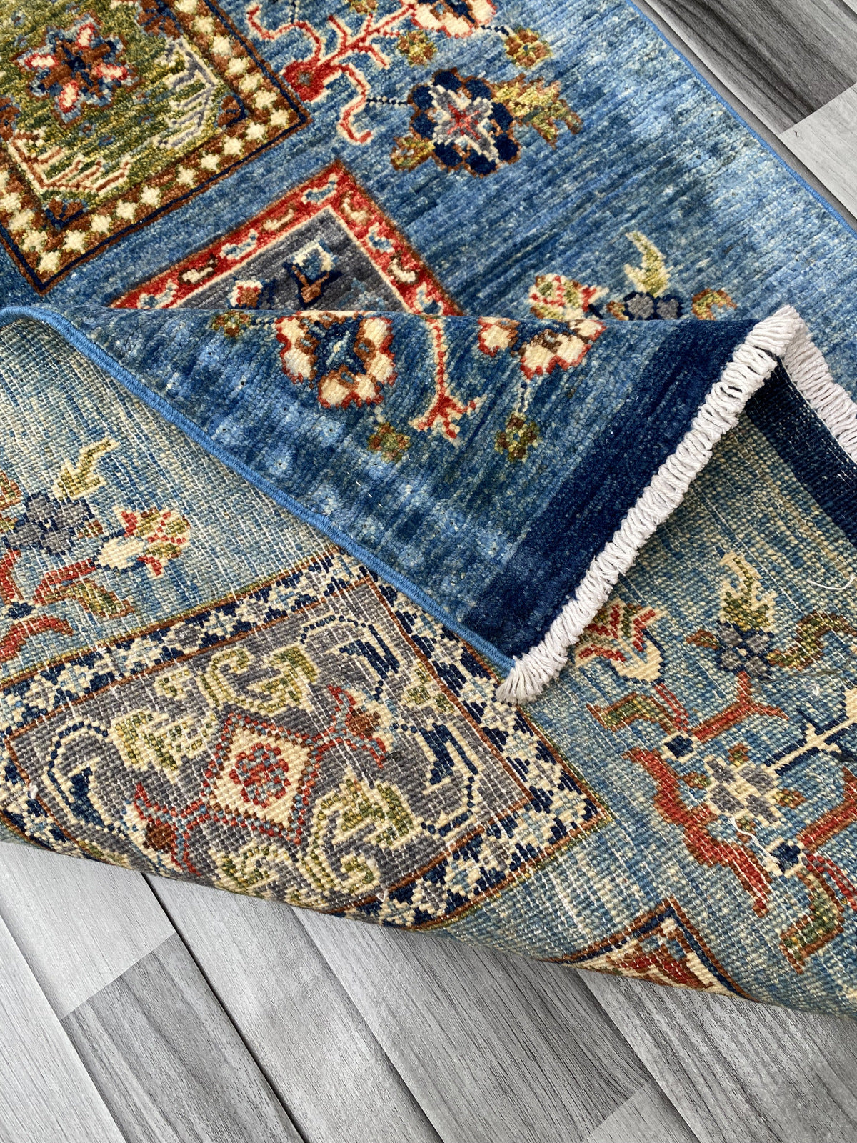 Hand Knotted Chobi Wool Rug | 123 CM x 83 CM SK#390