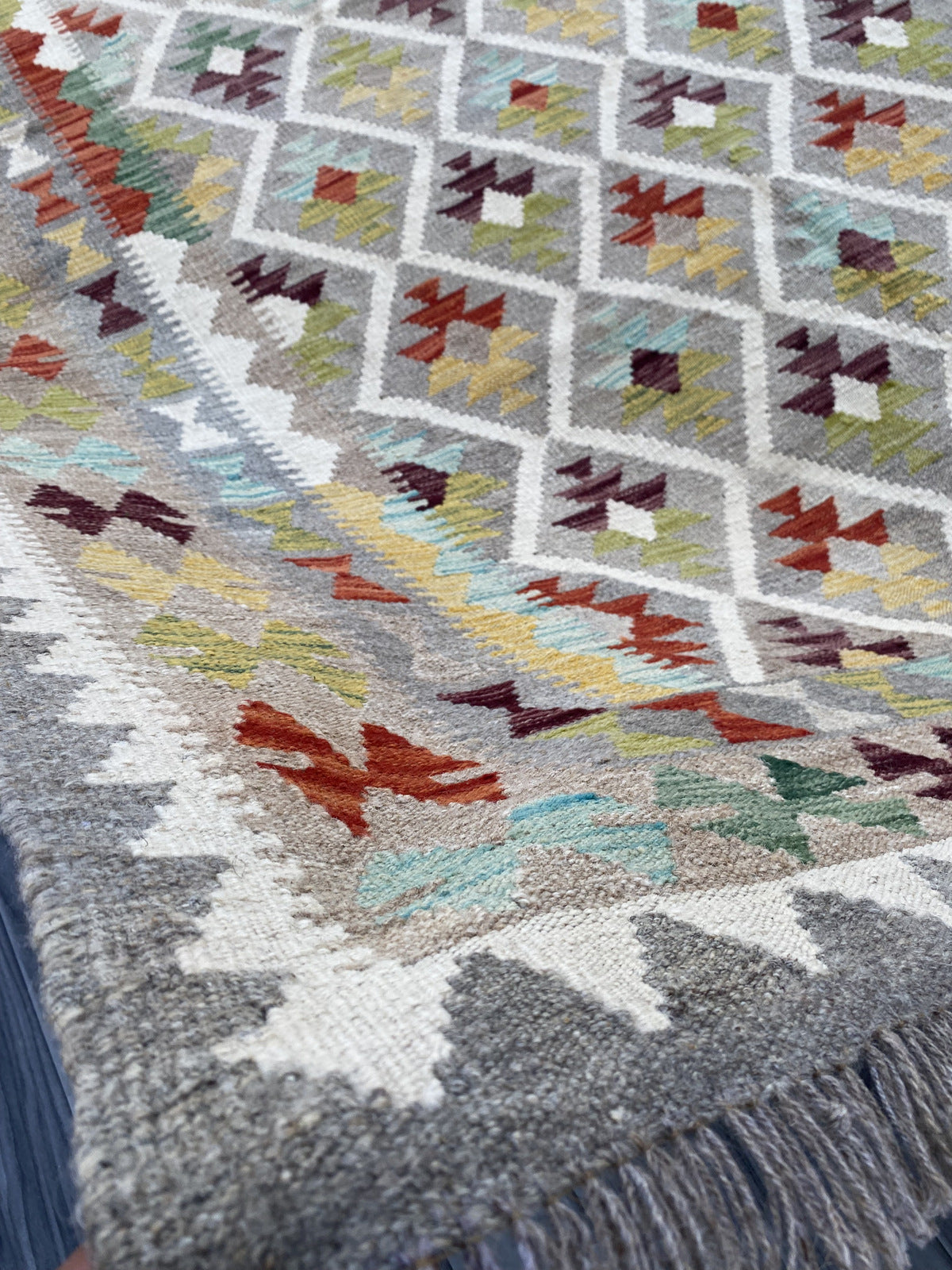 Handmade Flat Weave Kilim Rug |306 CM x 205 CM KAS#98