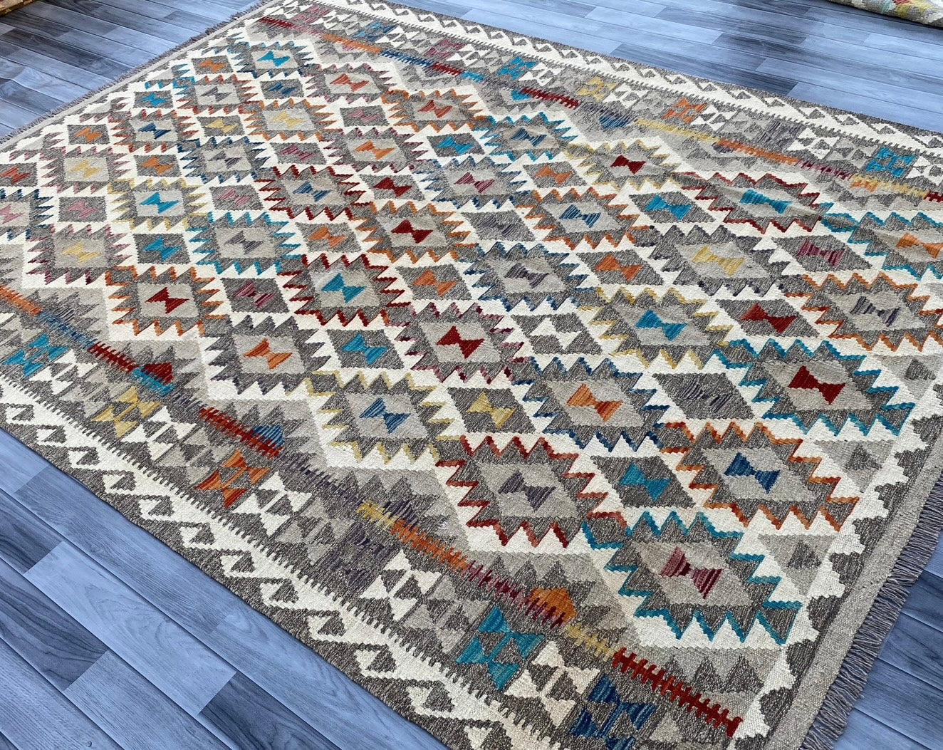 Handmade Flat Weave Kilim Rug |275 CM x 205 CM KAS#99