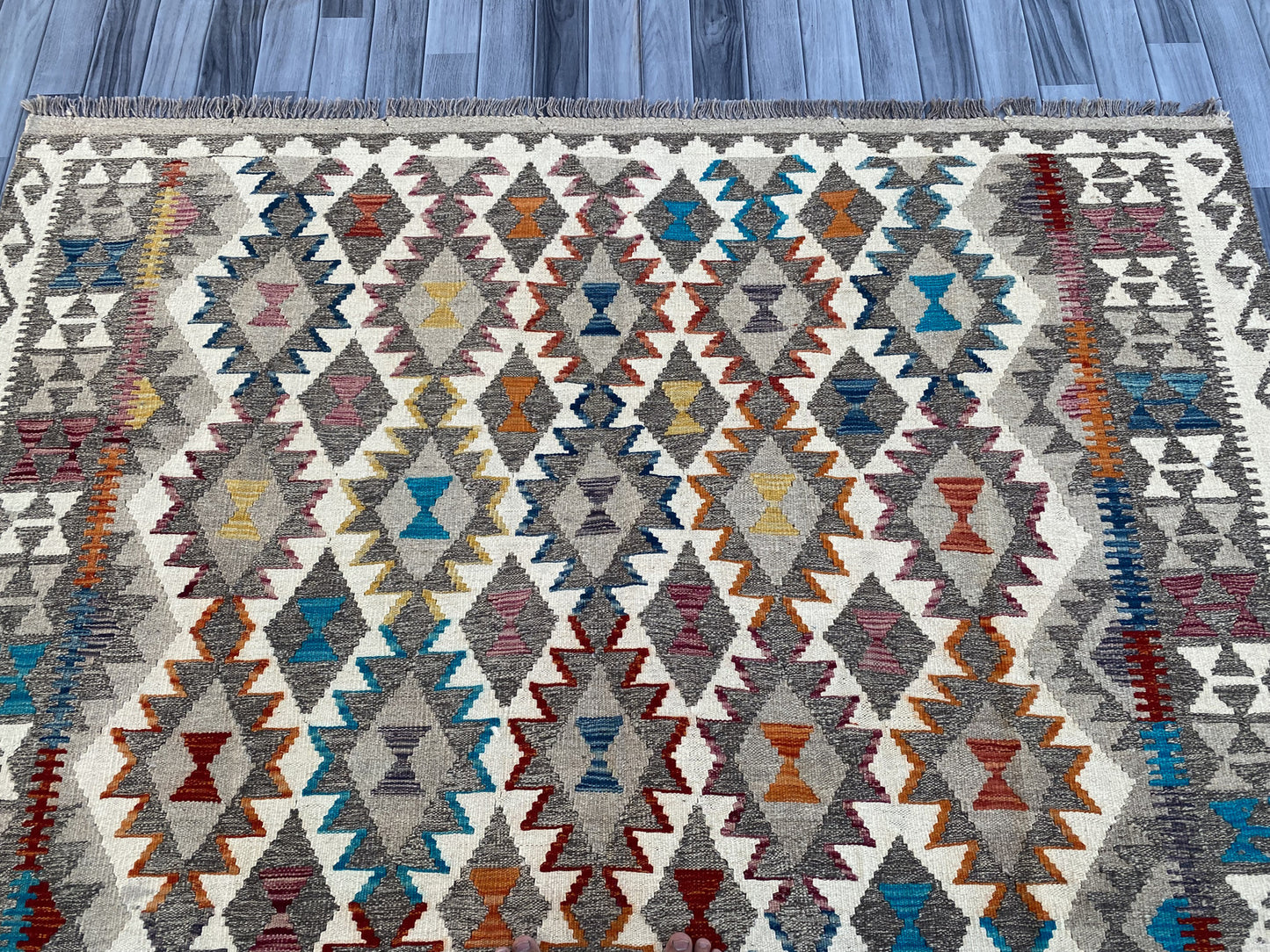 Handmade Flat Weave Kilim Rug |275 CM x 205 CM KAS#99