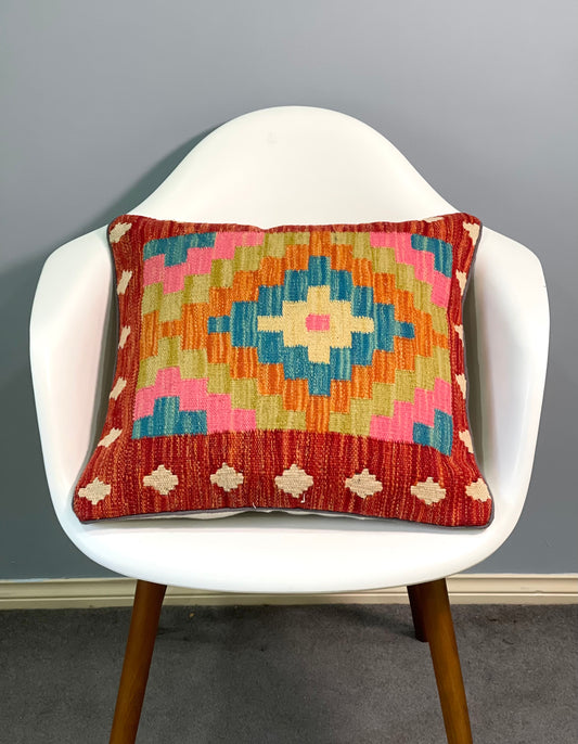 Chobi Kilim Cushion Cover 50 cm x 50 cm ( AF# 306 )