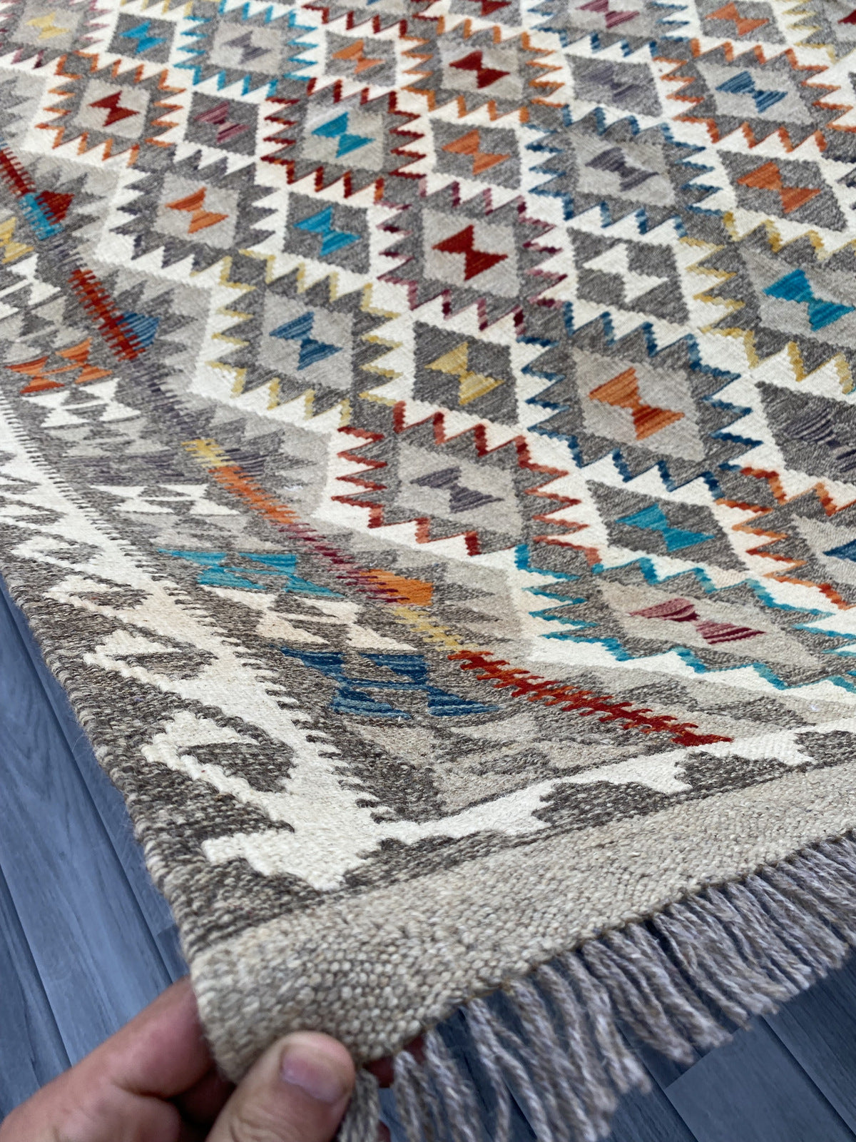 Handmade Flat Weave Kilim Rug |275 CM x 205 CM KAS#99