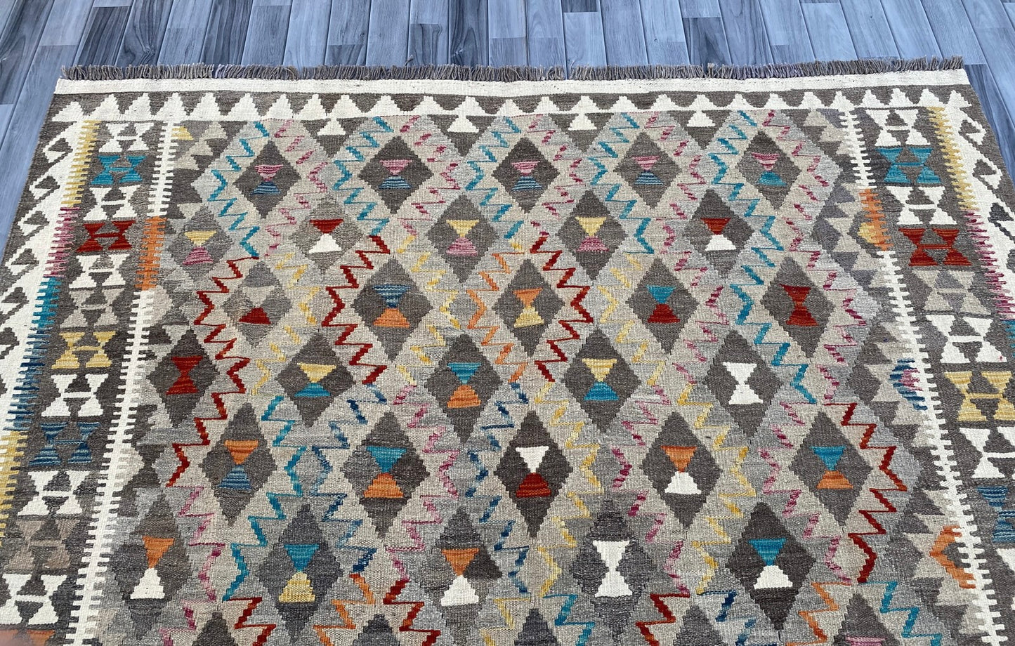 Handmade Flat Weave Kilim Rug |280 CM x 206 CM KAS#97