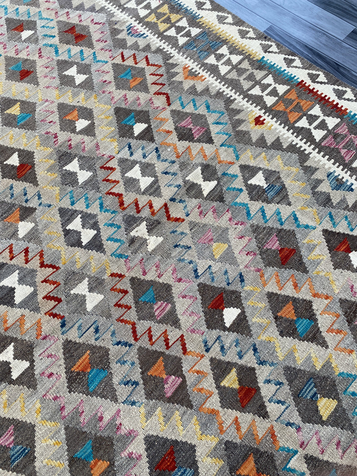 Handmade Flat Weave Kilim Rug |280 CM x 206 CM KAS#97
