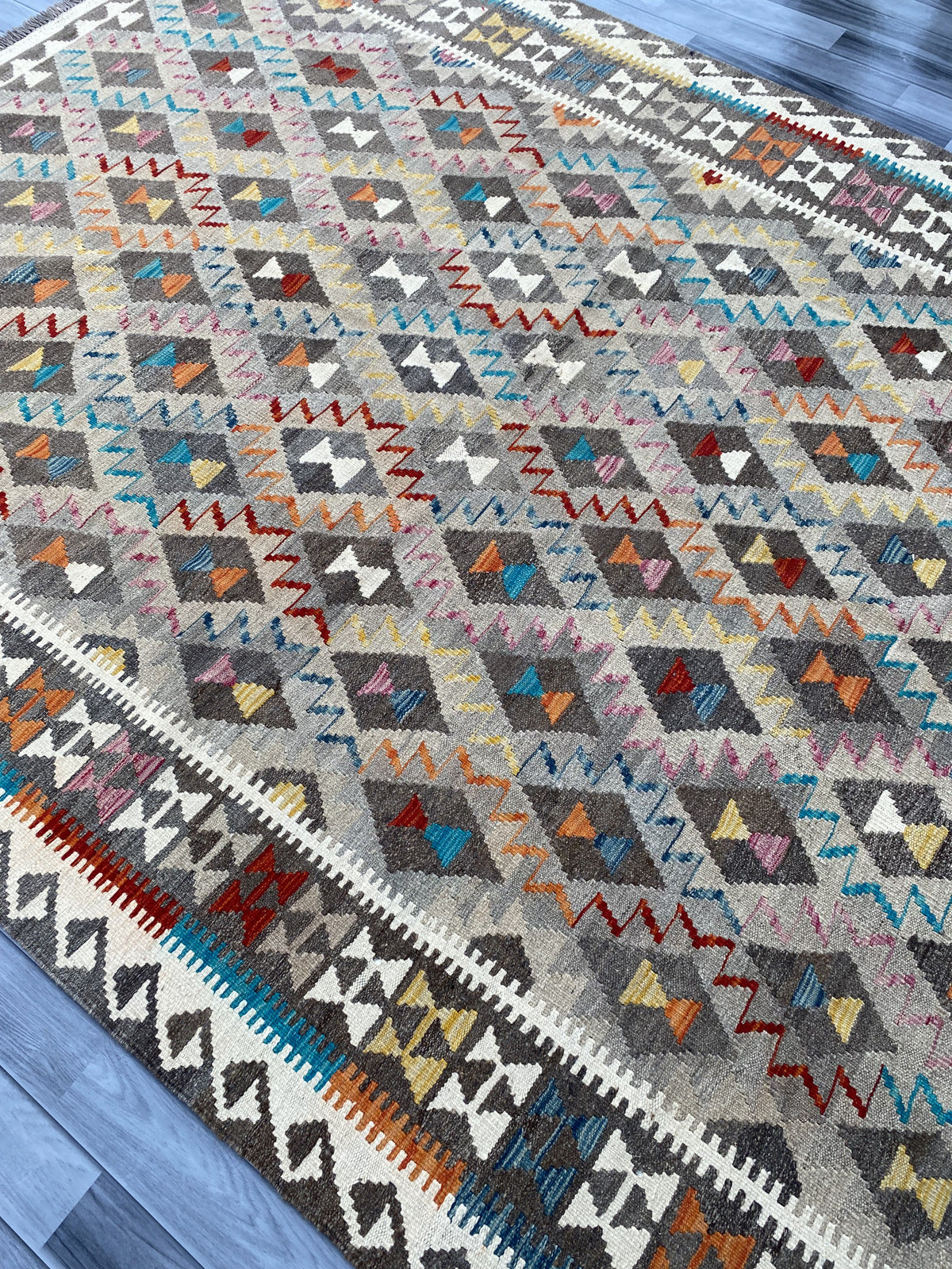 Handmade Flat Weave Kilim Rug |280 CM x 206 CM KAS#97