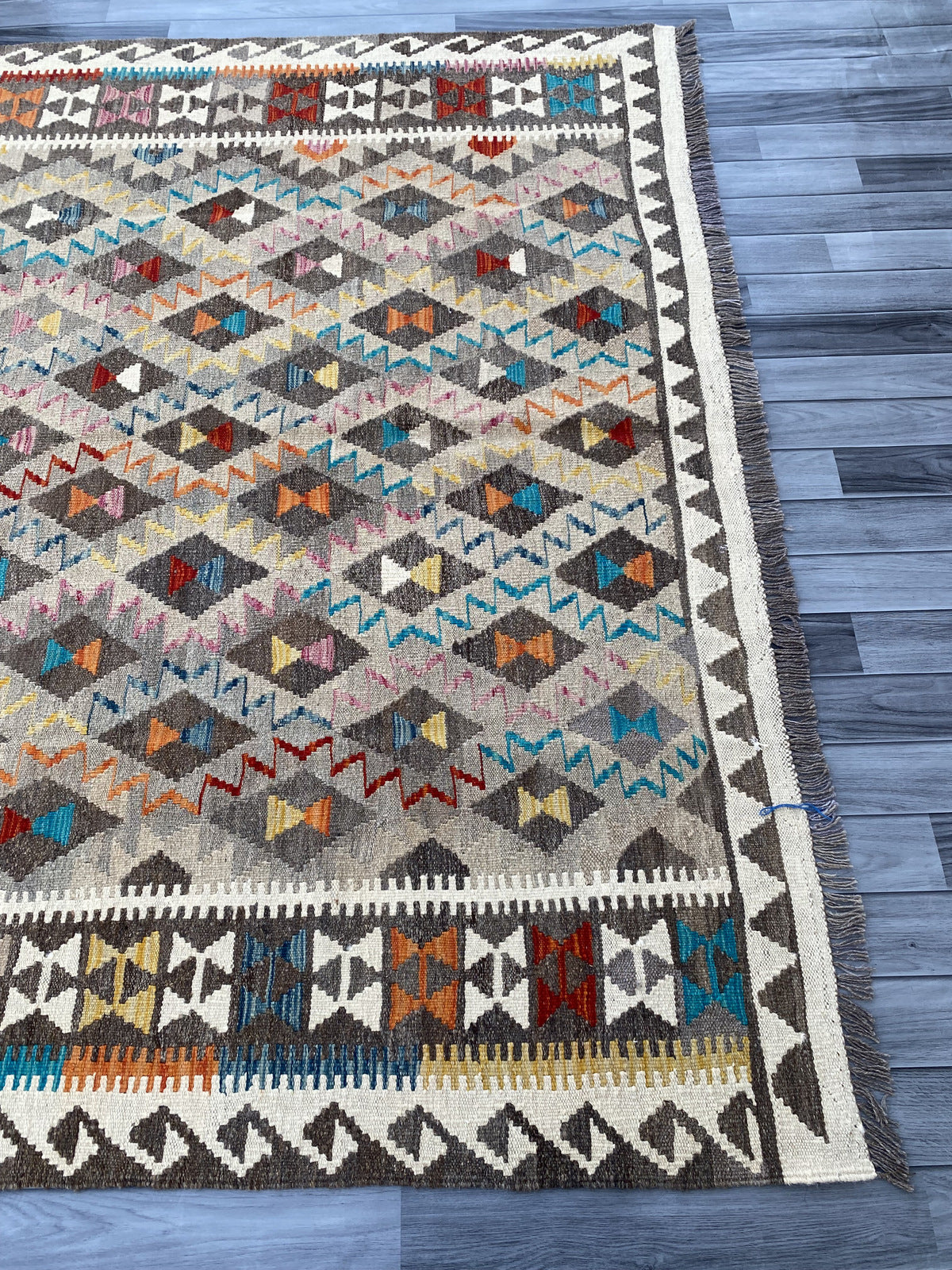 Handmade Flat Weave Kilim Rug |280 CM x 206 CM KAS#97