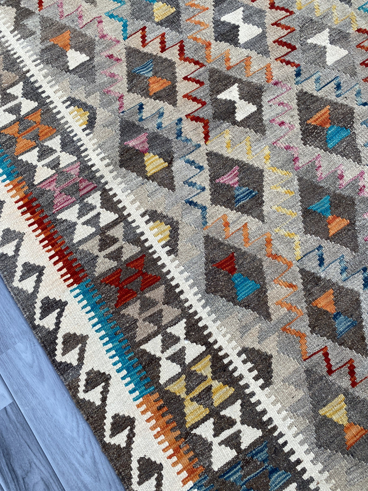 Handmade Flat Weave Kilim Rug |280 CM x 206 CM KAS#97