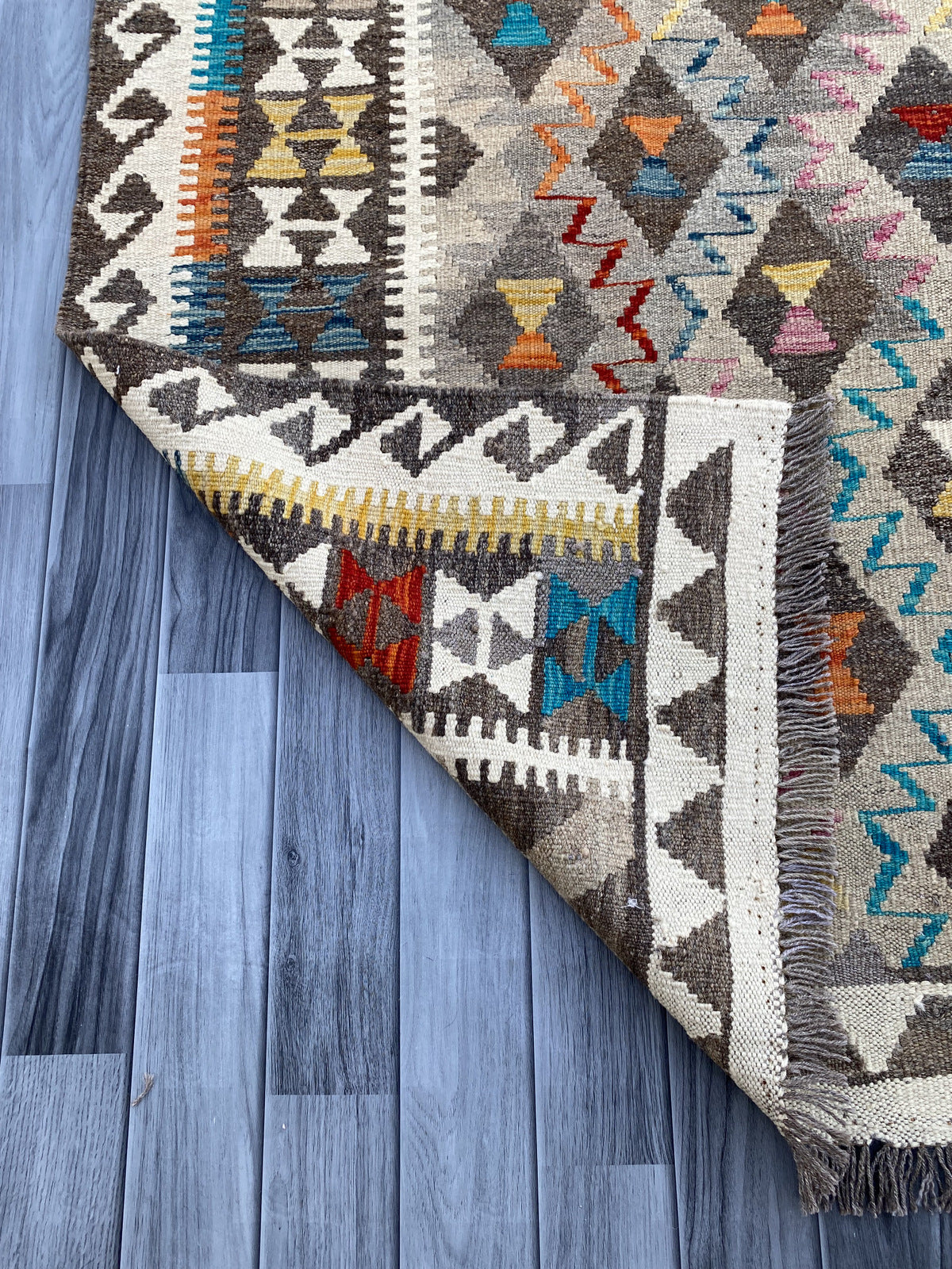 Handmade Flat Weave Kilim Rug |280 CM x 206 CM KAS#97