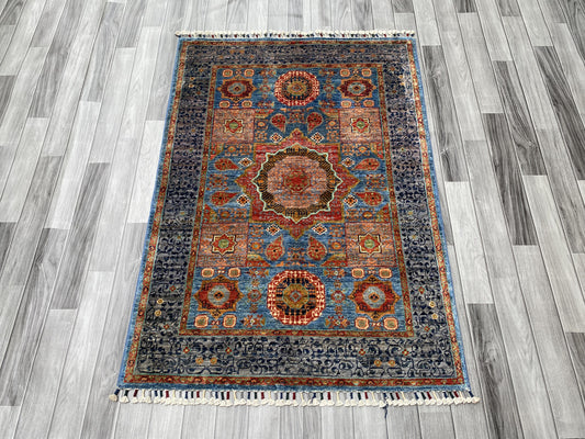 Hand Knotted Chobi Wool Rug | 151 CM x 102 CM SK#396