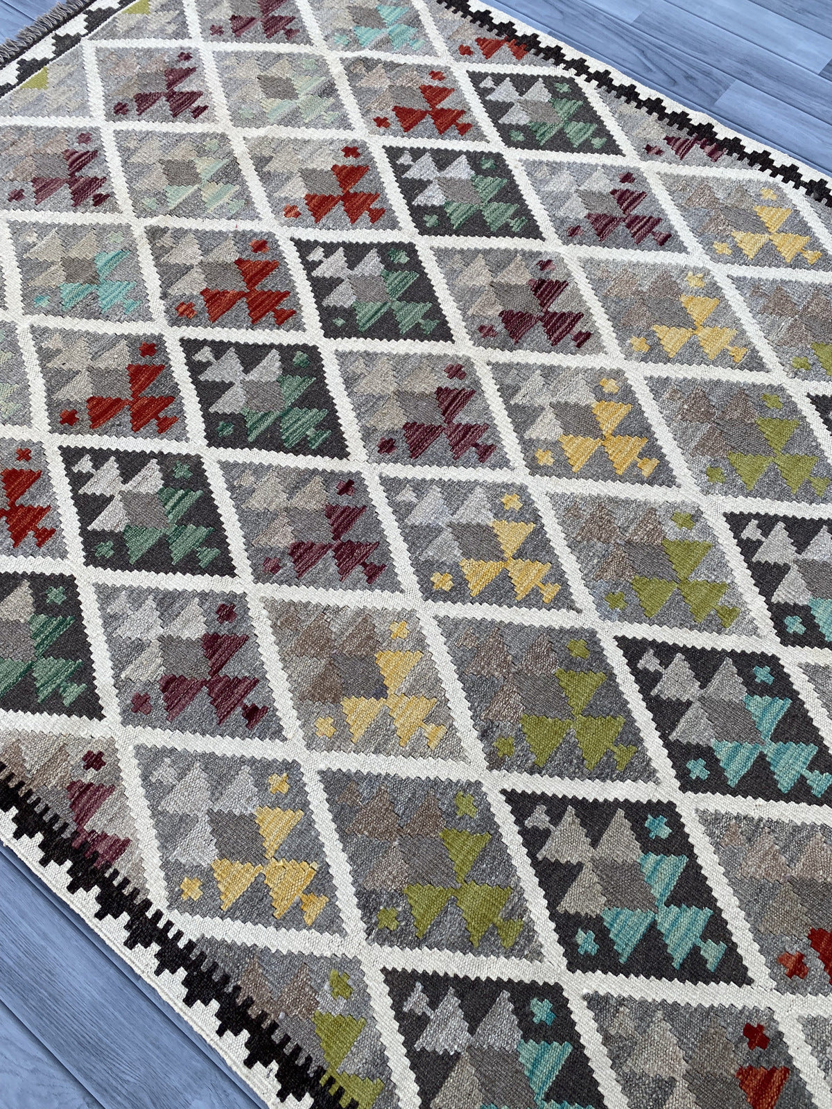 Handmade Flat Weave Kilim Rug |207 CM x 151 CM KAS#92