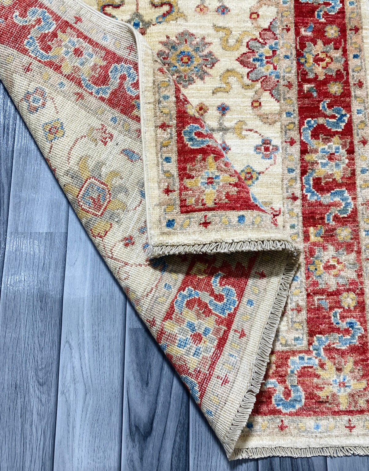Handmade Chobi Wool Rug ( 125 CM x 82 CM ) SS#55